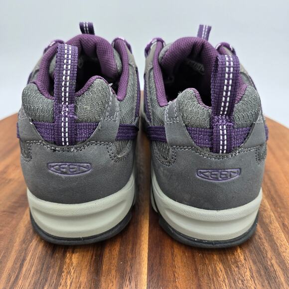 Keen Saltzman Shoes Womens 8 Gray Purple Waterproof Trail Hiking Outdoor Sneaker - Picture 4 of 8